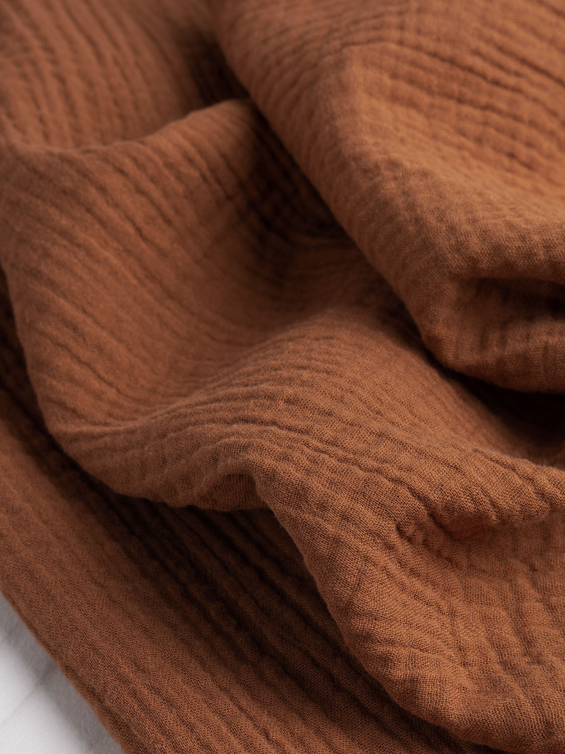 Organic Cotton Double Gauze - Rust | Core Fabrics