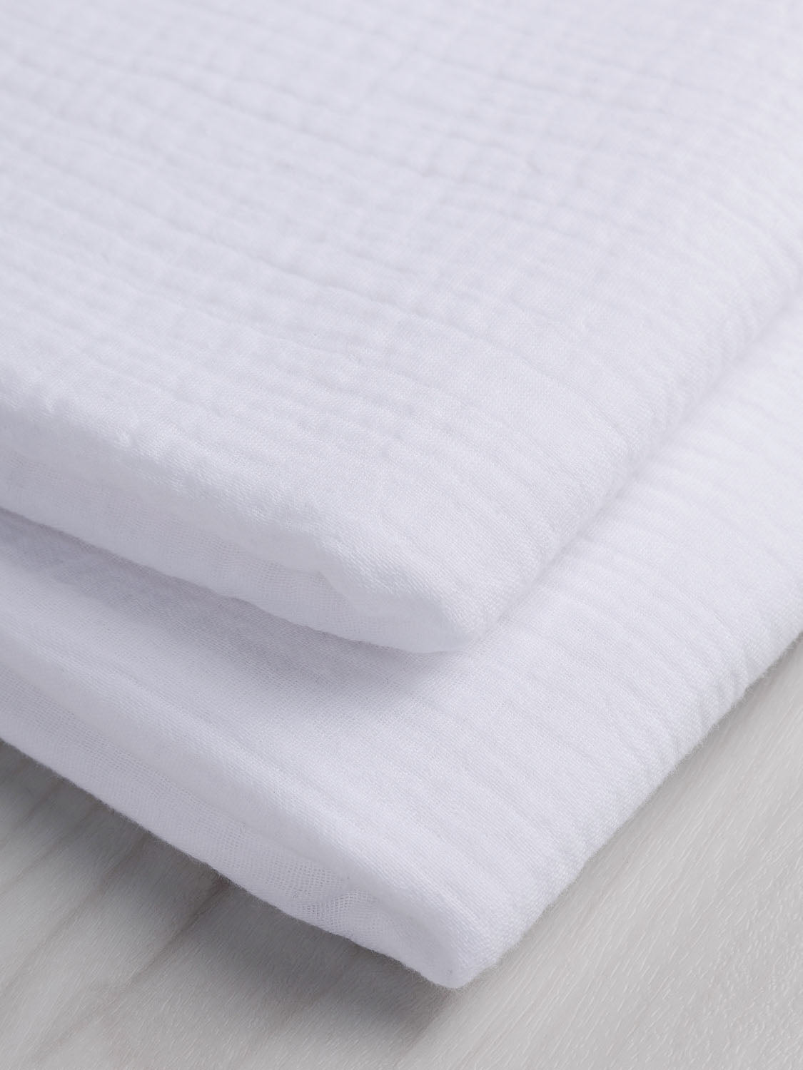 Organic Cotton Double Gauze - White | Core Fabrics