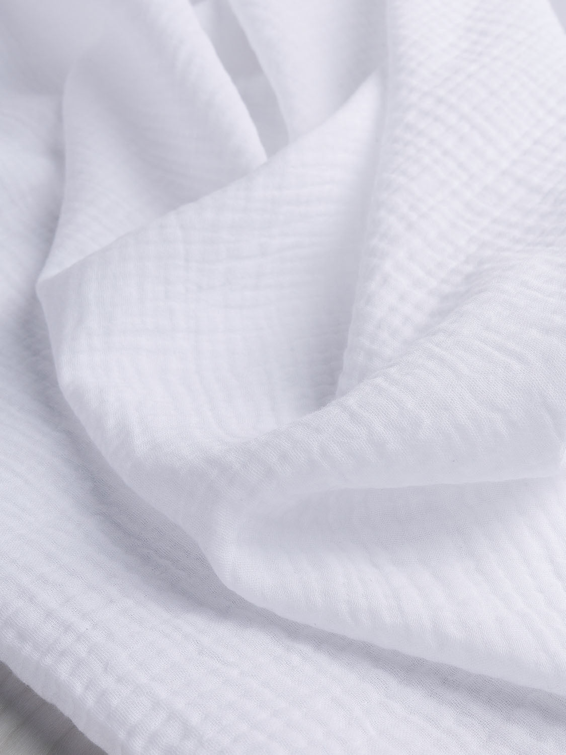 Organic Cotton Double Gauze - White | Core Fabrics