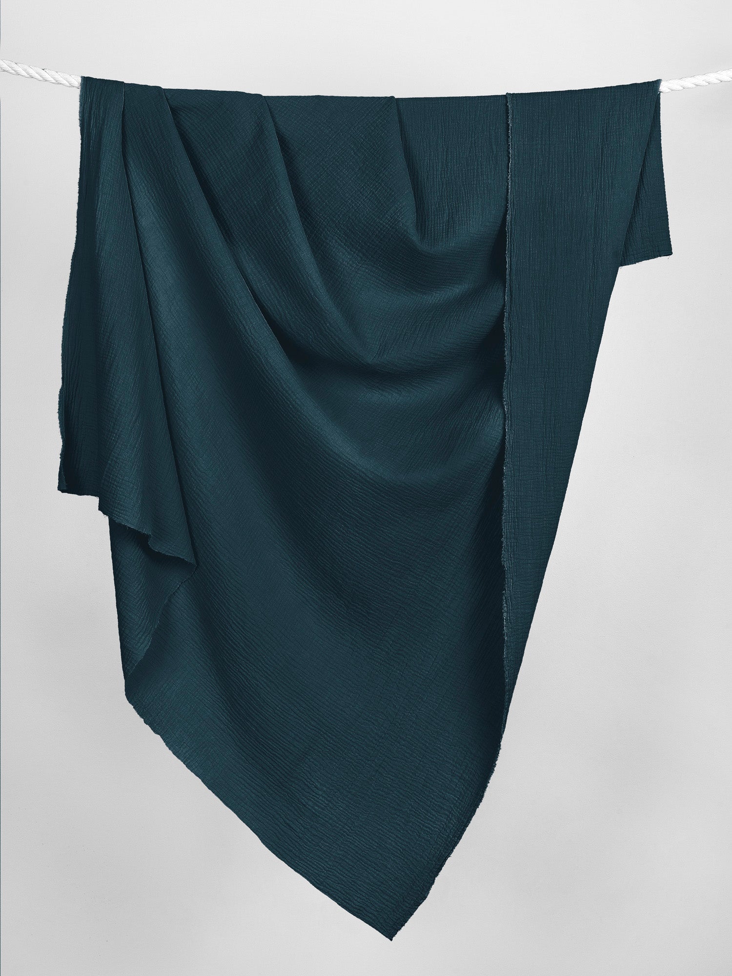 Organic Cotton Double Gauze - Deep Teal | Core Fabrics