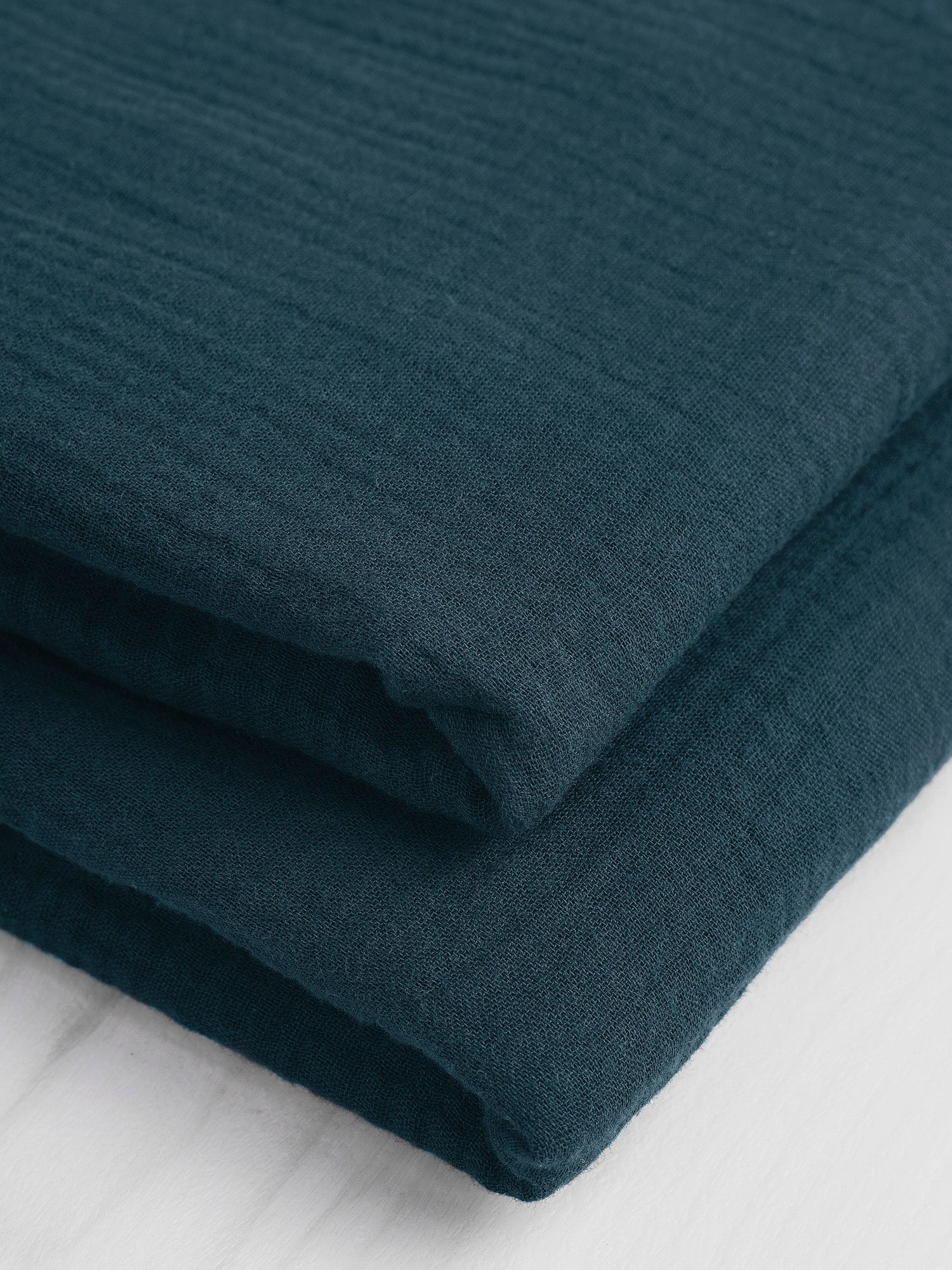Organic Cotton Double Gauze - Deep Teal | Core Fabrics