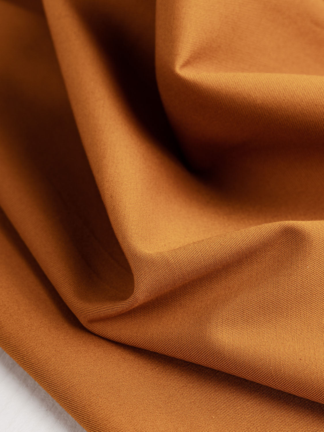 Lightweight Organic Cotton Stretch 6 oz Twill - Copper | Core Fabrics