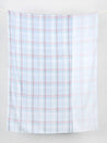 Check Cotton Double Gauze Deadstock - Sky + White + Red | Core Fabrics