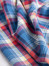 Check Cotton Deadstock - Blue + Red + Yellow | Core Fabrics