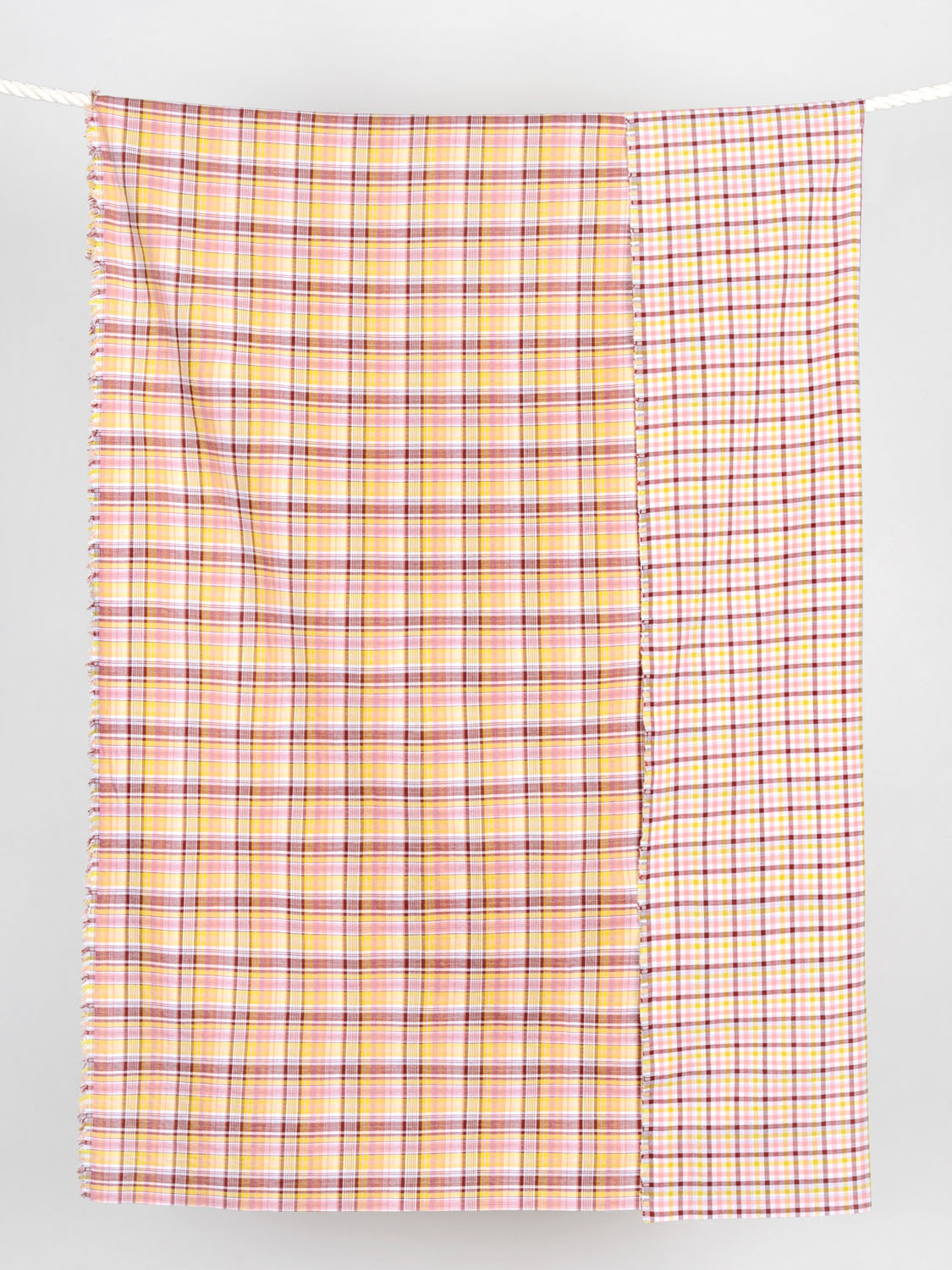 Double-Sided Cotton Double Gauze - Yellow + Pink + Maroon | Core Fabrics