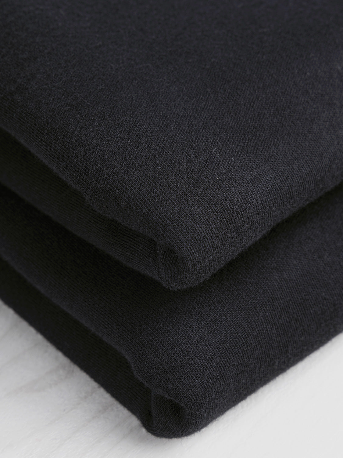 Luxe Organic Cotton Jersey Knit - Black | Core Fabrics