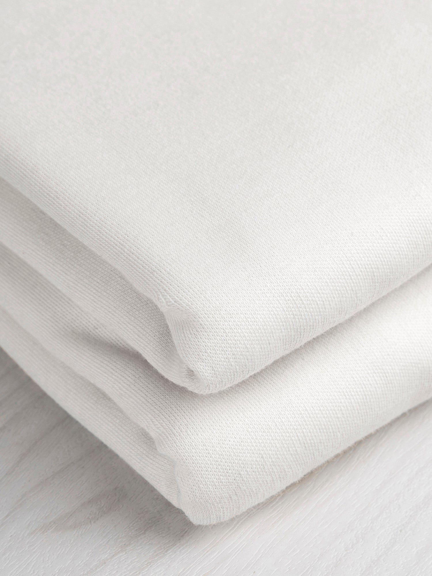 Luxe Organic Cotton Jersey Knit - White | Core Fabrics