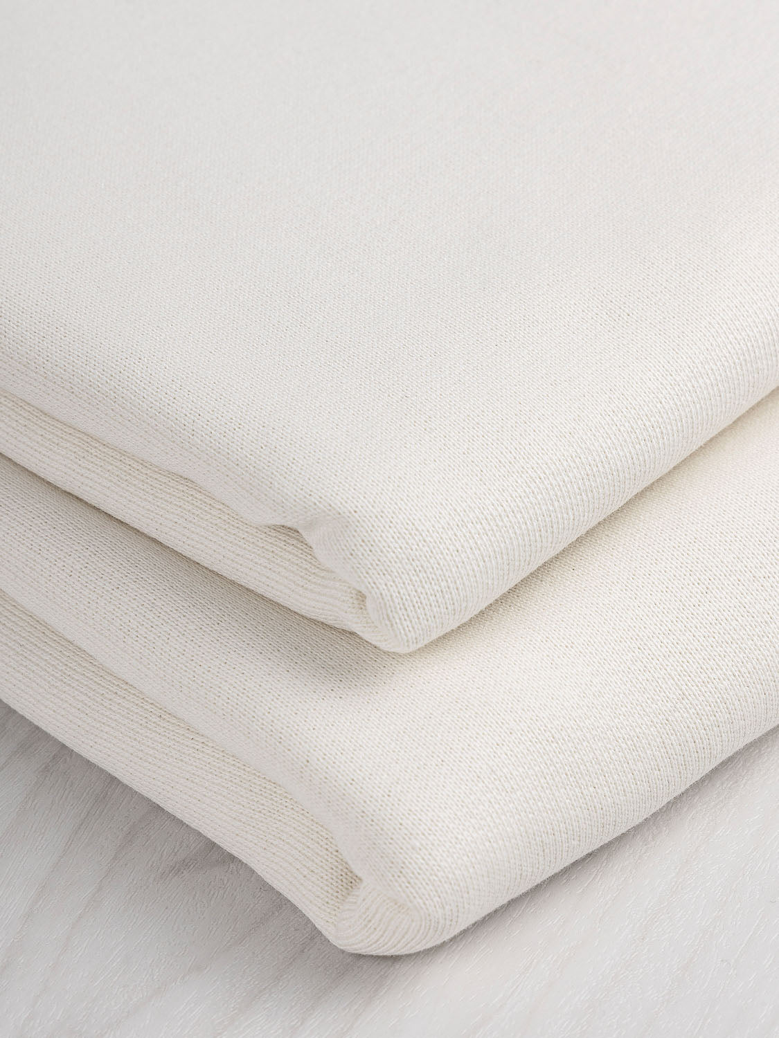 Recycled Cotton Terry Knit - Ivory | Core Fabrics
