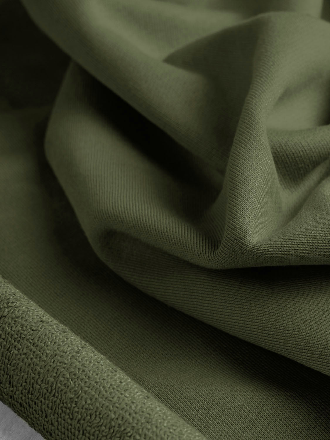 Recycled Cotton Terry Knit - Palm Green | Core Fabrics