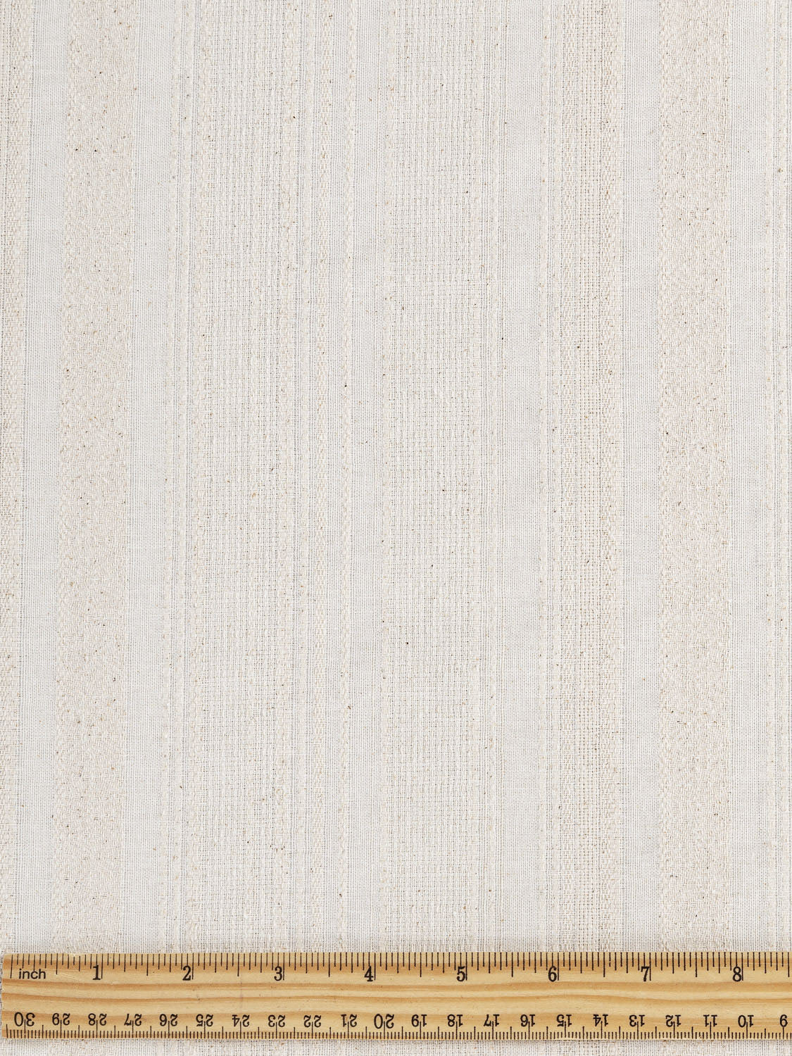 Striped Textured Recycled Cotton - Cloud + Cream | Core Fabrics
