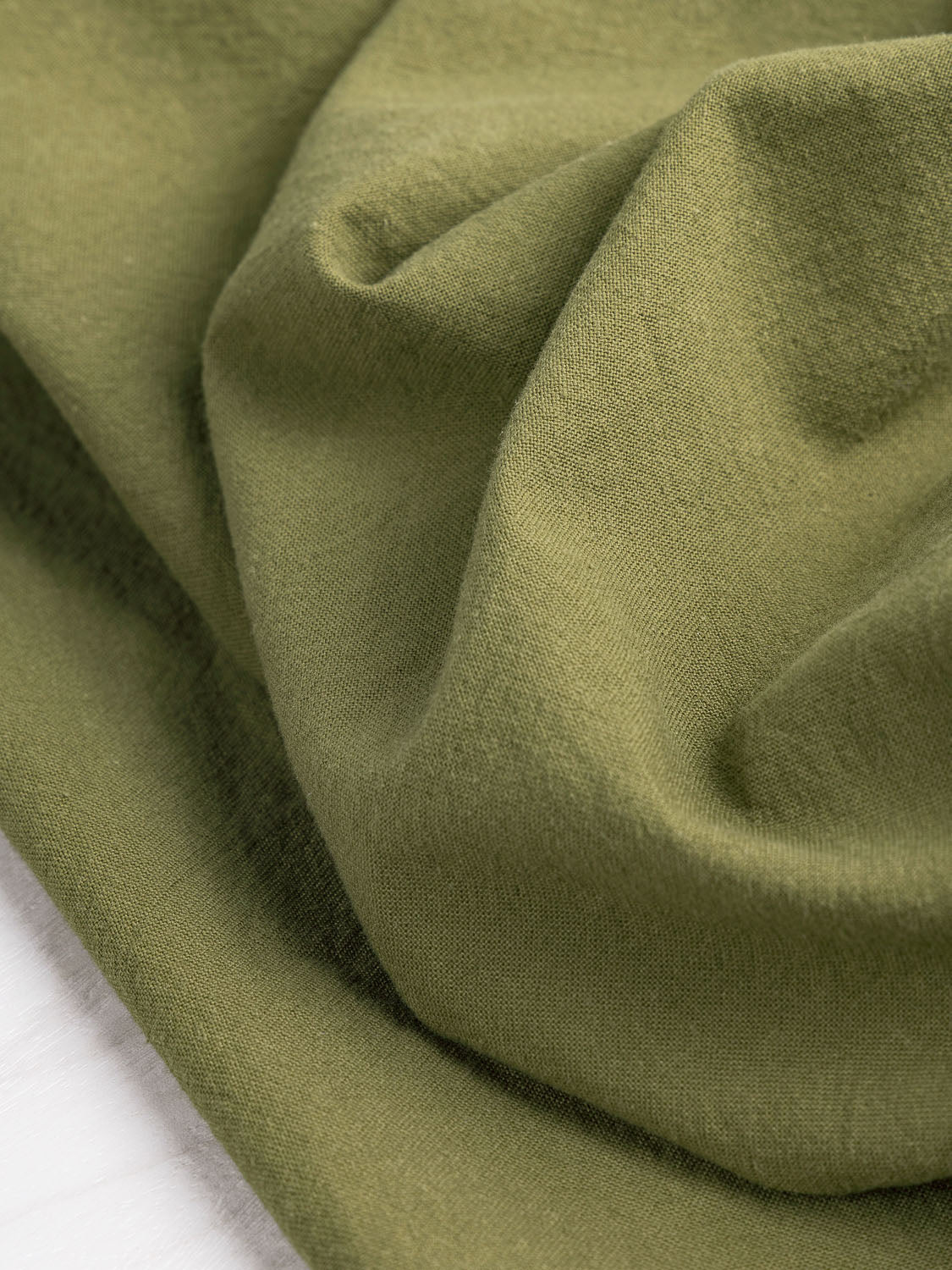 Tumbled Non-Stretch Cotton - Moss | Core Fabrics