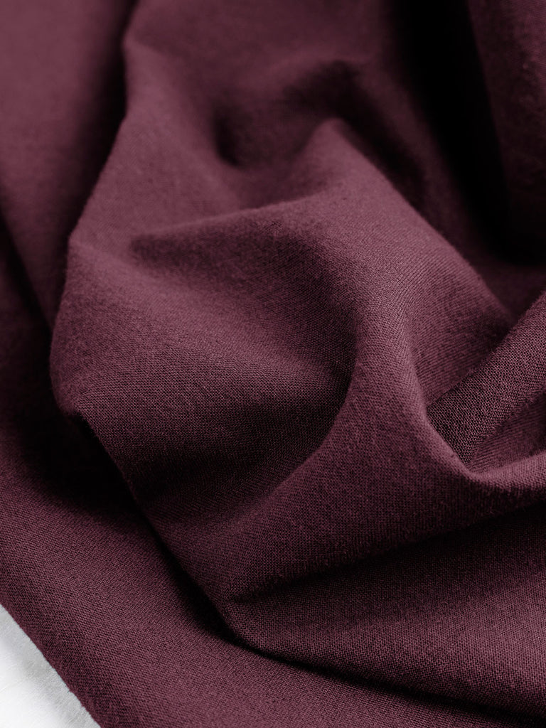 Tumbled Non Stretch Cotton - Mulberry
