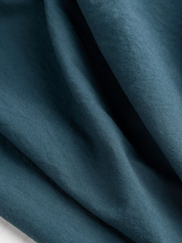 Tumbled Non Stretch Cotton - Teal
