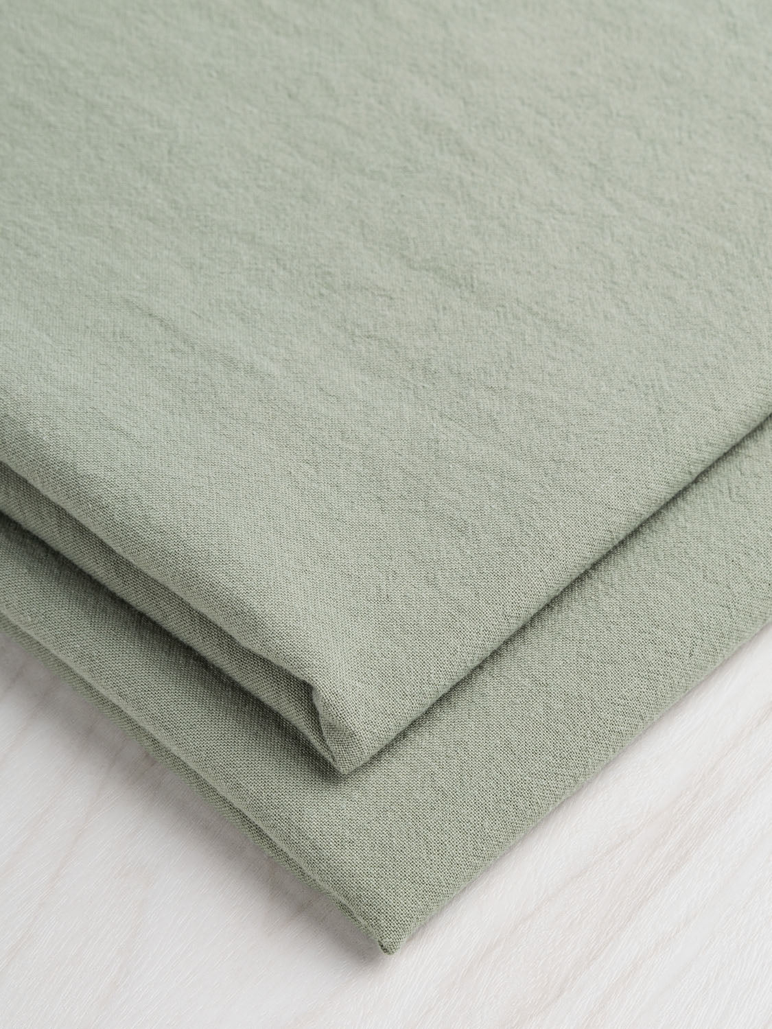 Tumbled Non Stretch Cotton - Sage | Core Fabrics