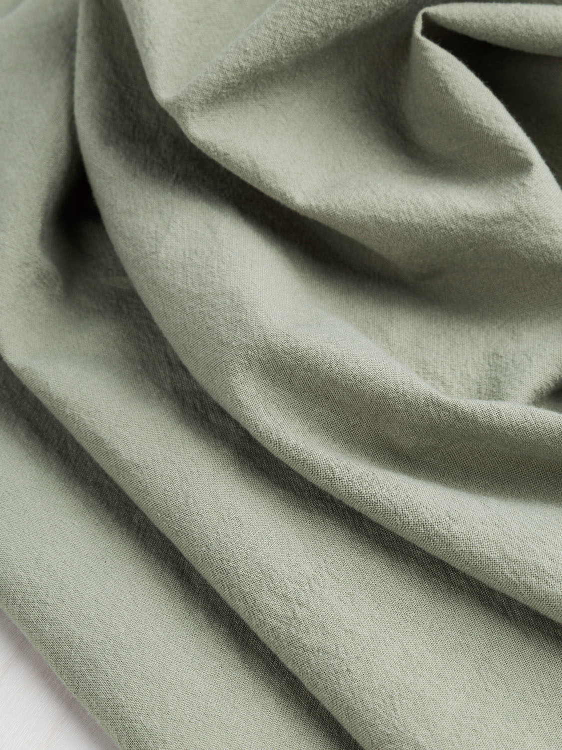 Tumbled Non Stretch Cotton - Sage | Core Fabrics