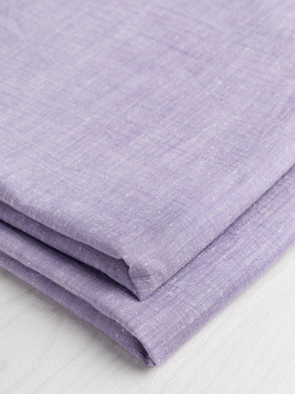Yarn-Dyed Handwoven Khadi Cotton Chambray - Lilac | Core Fabrics