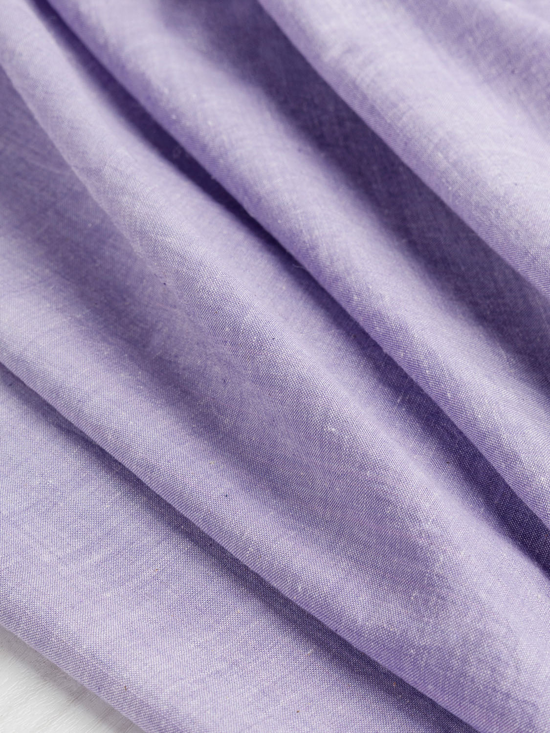 Yarn-Dyed Handwoven Khadi Cotton Chambray - Lilac | Core Fabrics
