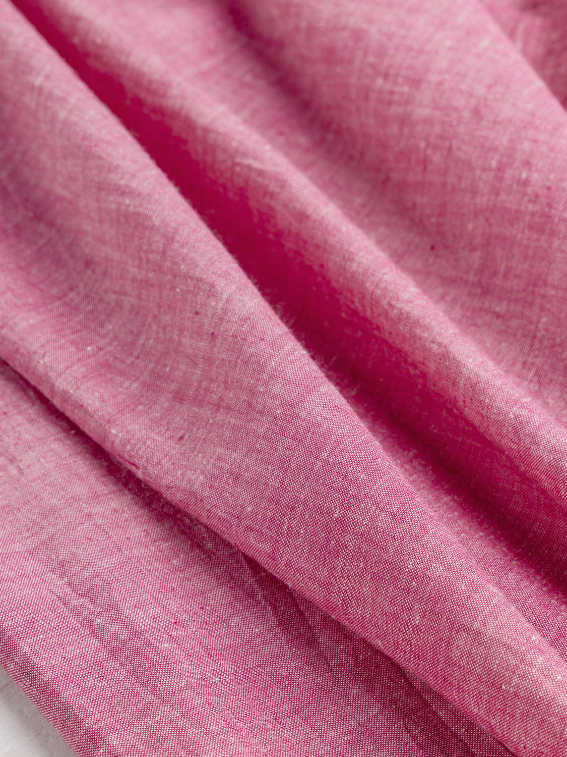 Yarn-Dyed Handwoven Khadi Cotton Chambray - Begonia | Core Fabrics