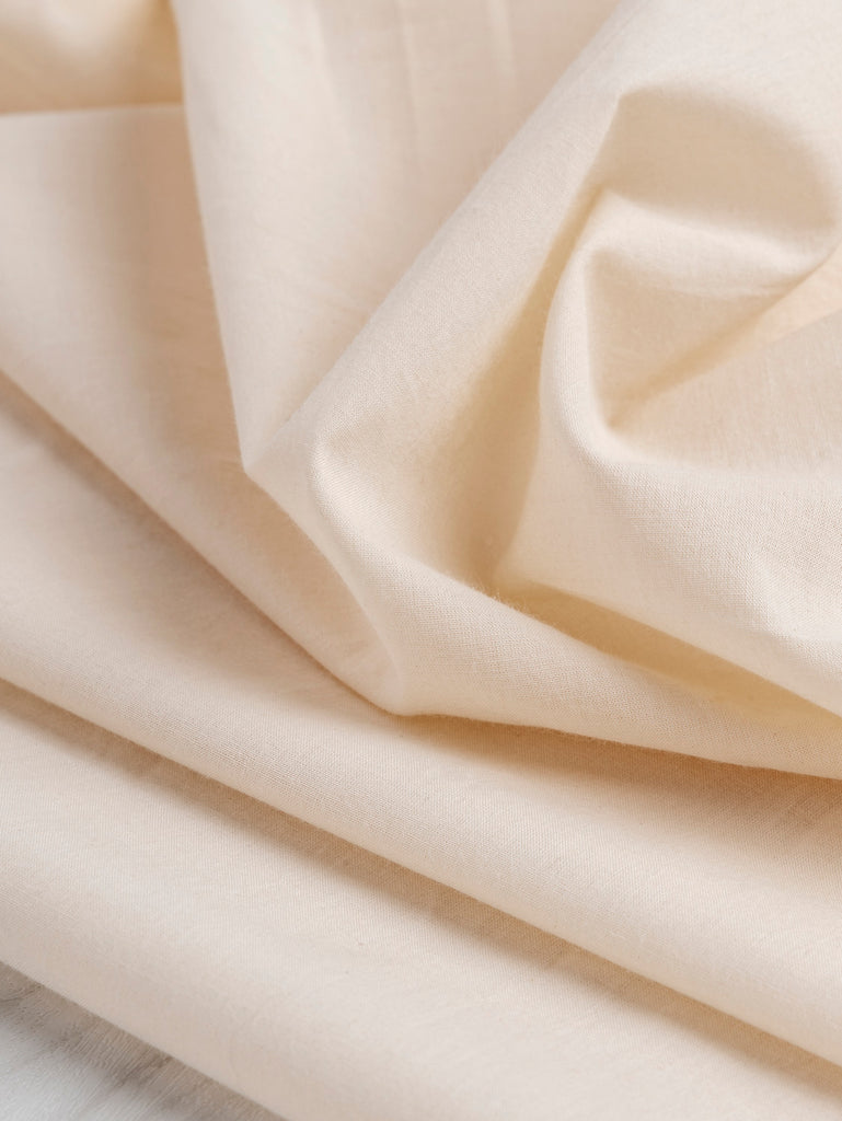 Naturally Dyed Organic Cotton Batiste - Mother Of Pearl