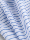 Luxe Striped Cotton Poplin Shirting - Cornflower Blue + White | Core Fabrics