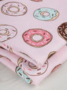 Sprinkle Donut Cotton Flannel Deadstock - Pink + Mint + Chocolate | Core Fabrics