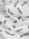 Feather Cotton Flannel Deadstock - Black + Cream | Core Fabrics