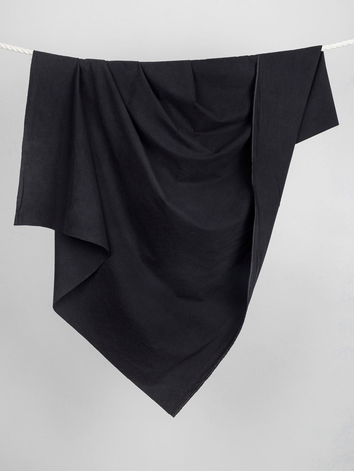 Substantial Organic Cotton Broadcloth - Black | Core Fabrics