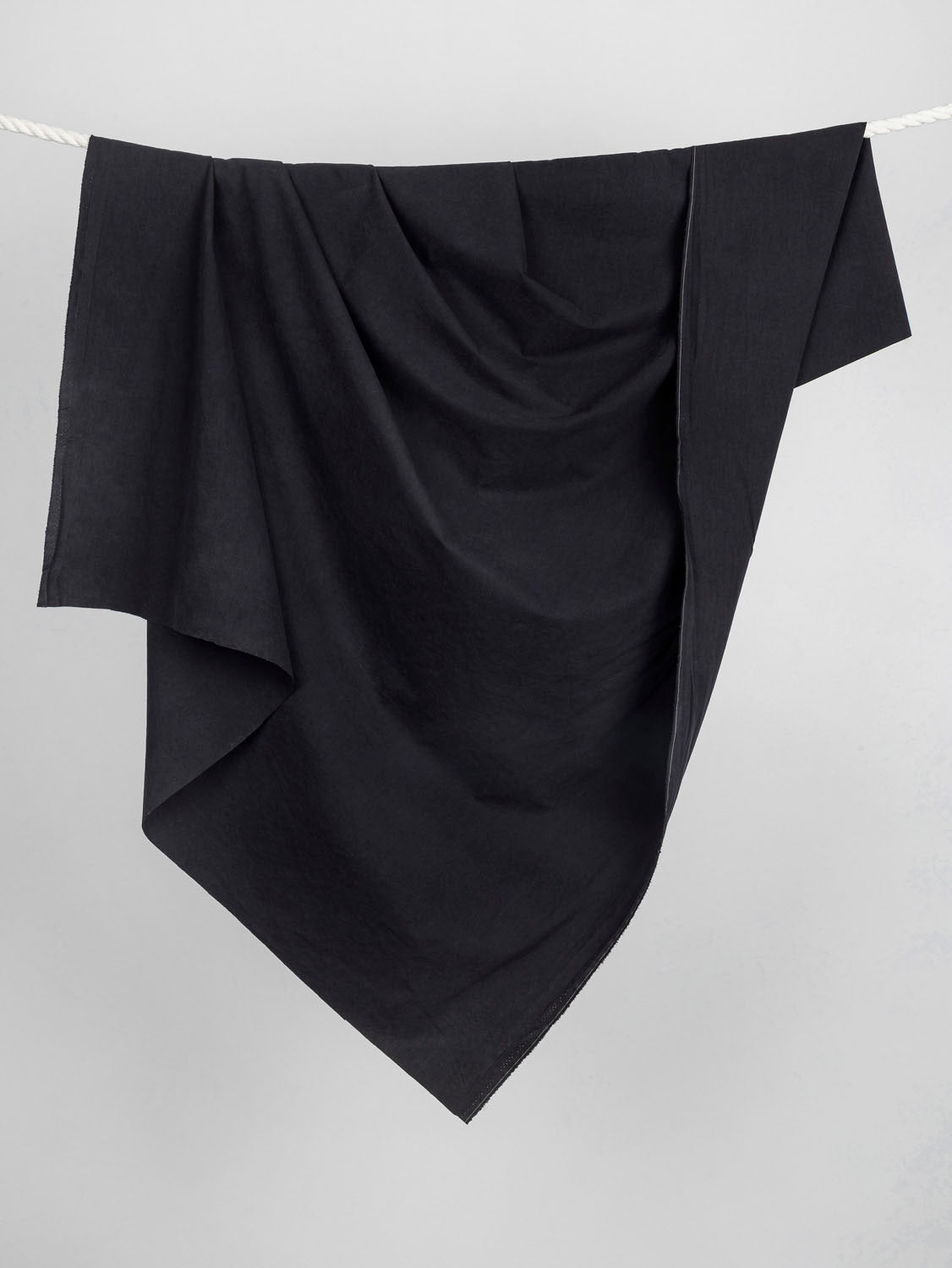 Cotton Broadcloth Black, Fabric by the Yard