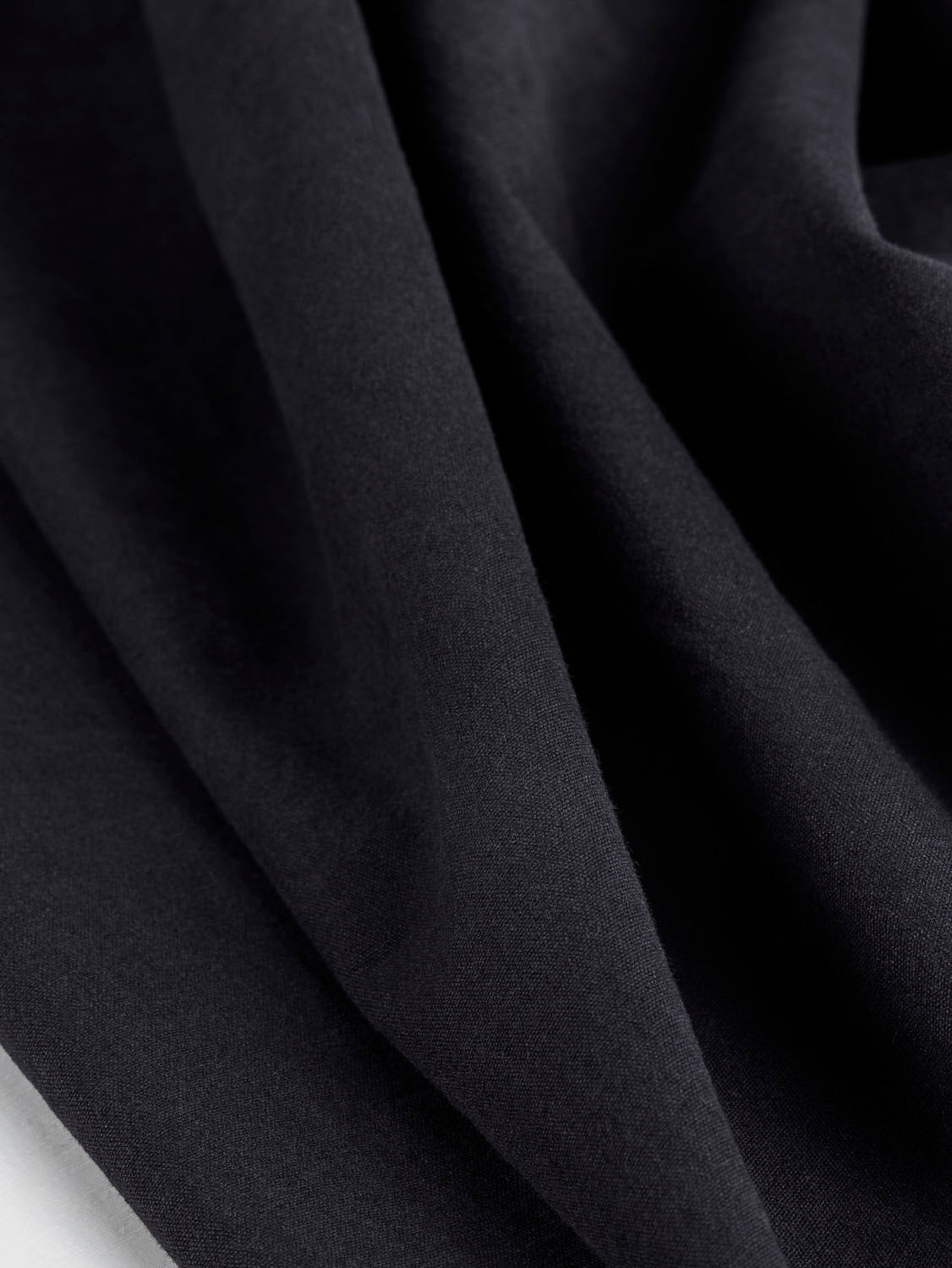 Substantial Organic Cotton Broadcloth - Black | Core Fabrics