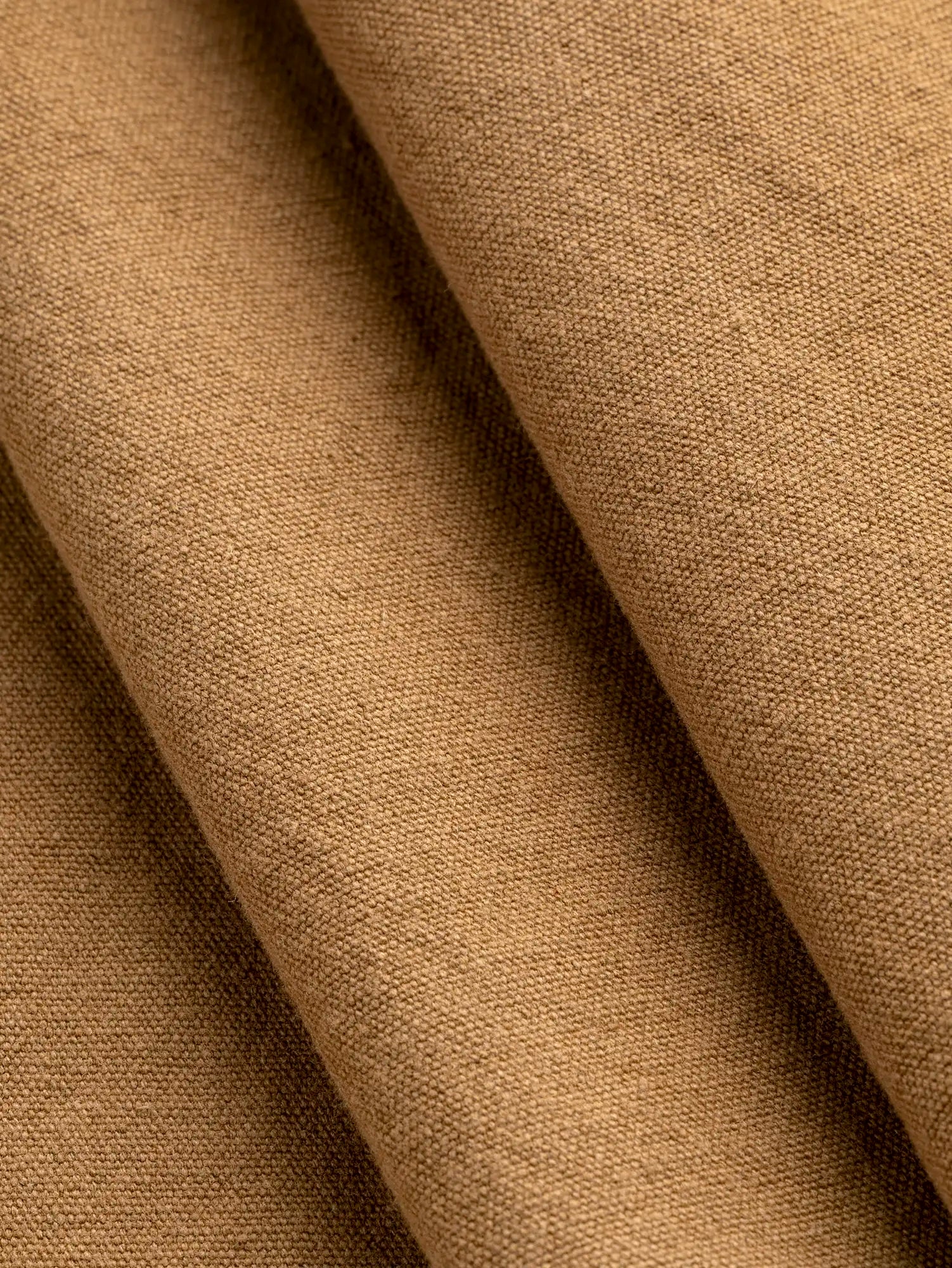 Substantial Organic Cotton Broadcloth - Caramel - Swatch | Core Fabrics