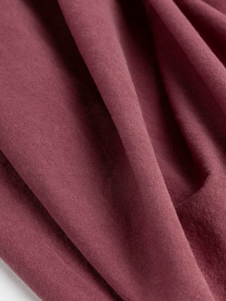 Substantial Organic Cotton Broadcloth - Mineral Red