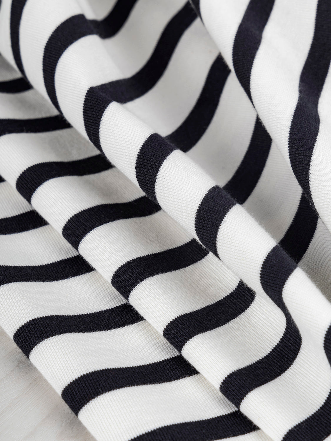 Black woven jacquard stripe stretch lining - $14.50/yd