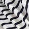 Breton Stripe Organic Cotton Jersey Knit - Cream + Black