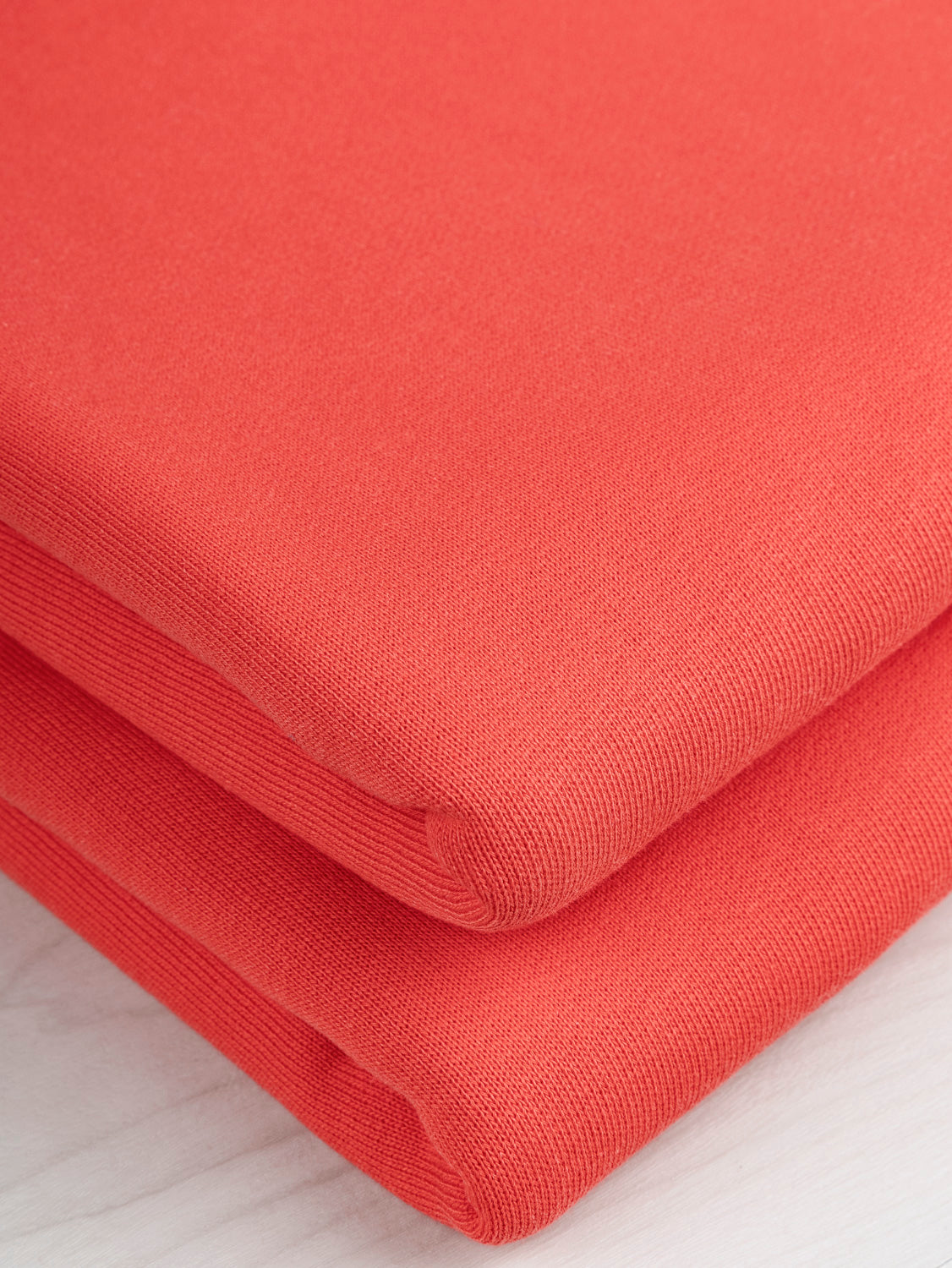 Organic Cotton Fleece - Strawberry | Core Fabrics