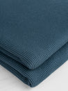 Organic Cotton Waffle Knit - Navy Teal | Core Fabrics