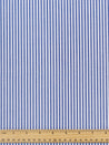 Yarn Dyed Pinstripe Cotton Shirting - White + Blue | Core Fabrics