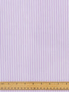 Yarn Dyed Pinstripe Cotton Shirting - White + Lavender | Core Fabrics