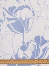 Large Cyanotype Floral Print Cotton Lawn - Light Blue + Cream | Core Fabrics