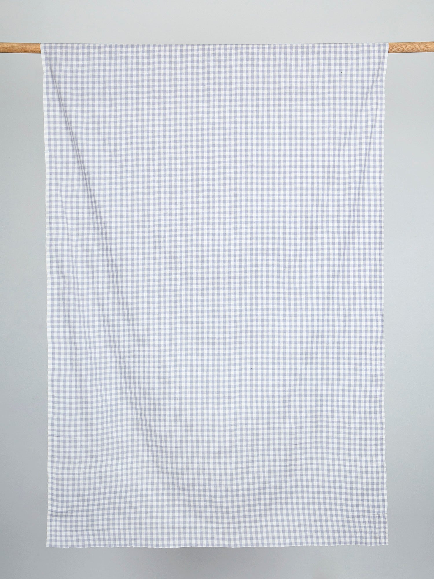 Yarn Dyed Handwoven Gingham Cotton - White + Grey | Core Fabrics