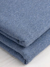 Organic Cotton Spandex Stretch Jersey Knit - Heather Blue | Core Fabrics