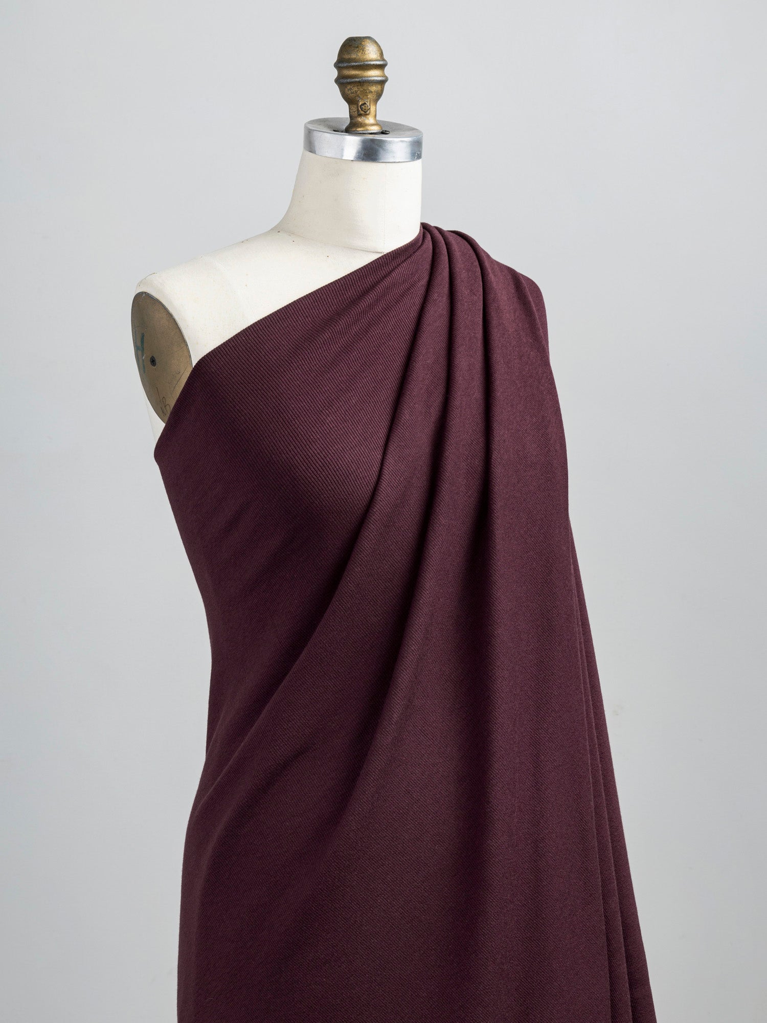 Cotton Tencel Modal Rib Knit - Merlot | Core Fabrics