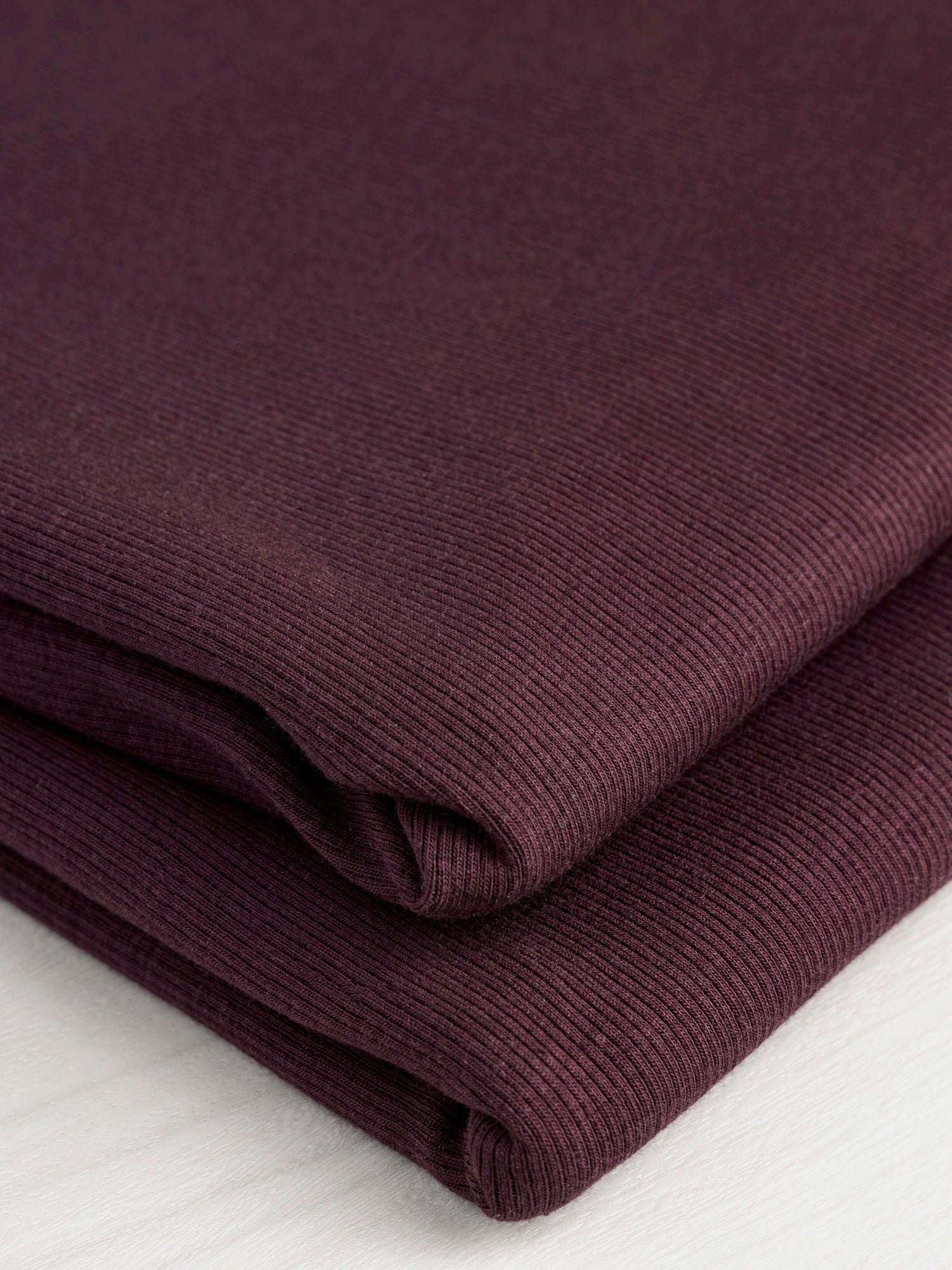 Cotton Tencel Modal Rib Knit - Merlot | Core Fabrics