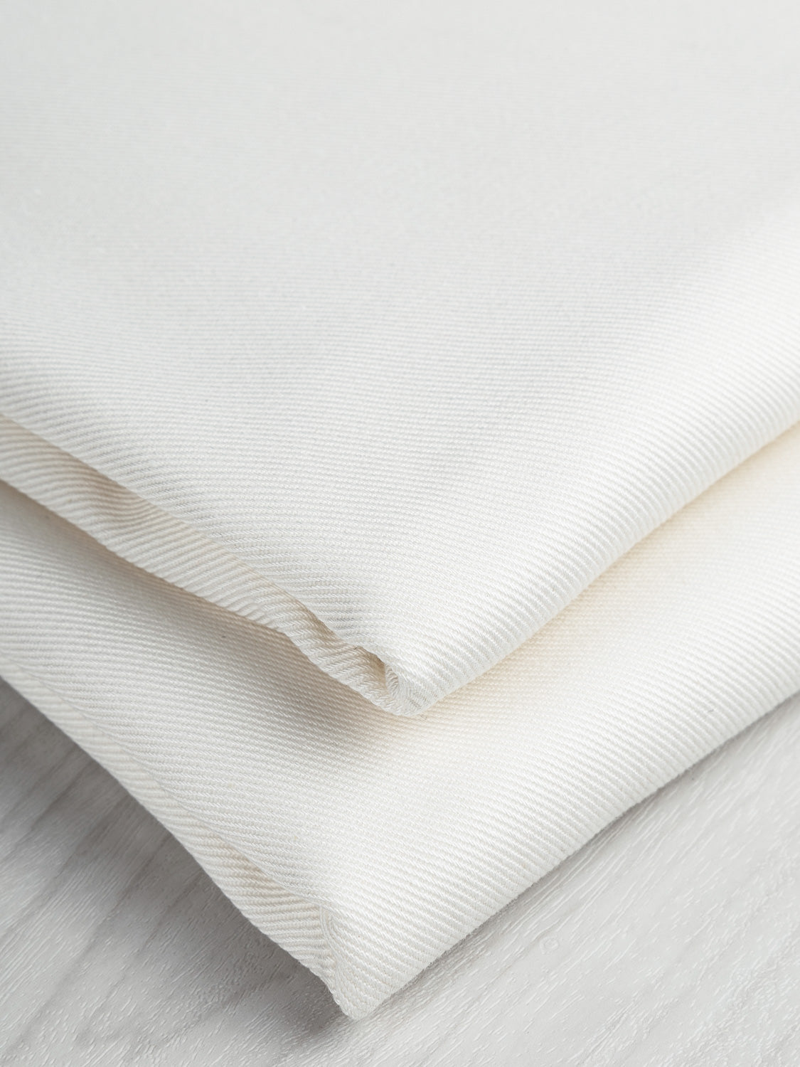 12.25 oz Organic Cotton Stretch Denim - White | Core Fabrics