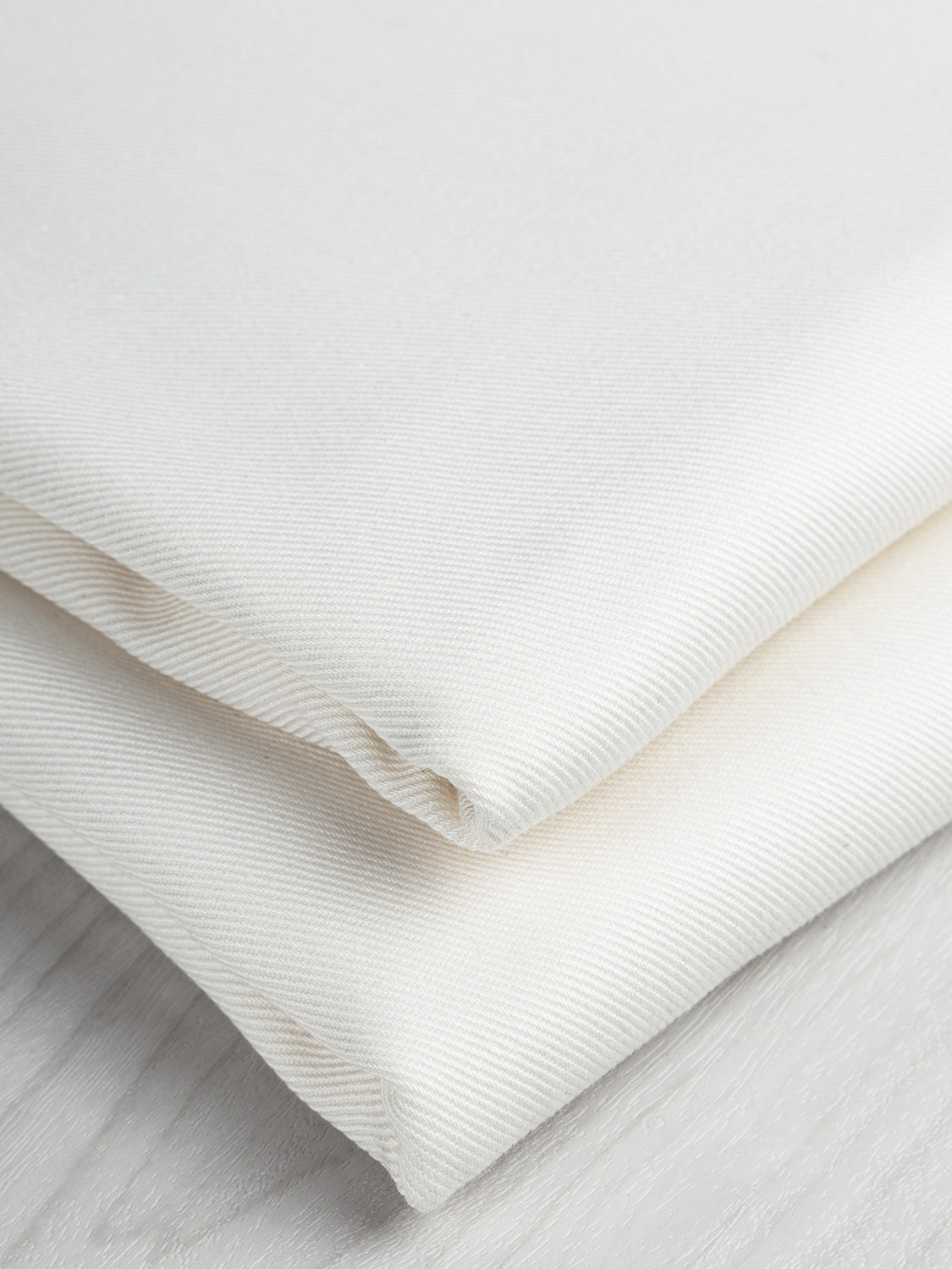12.25 oz Organic Cotton Stretch Denim - White | Core Fabrics