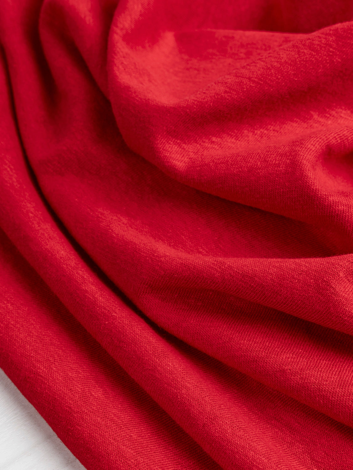 Hemp Organic Cotton Jersey Knit - Red | Core Fabrics
