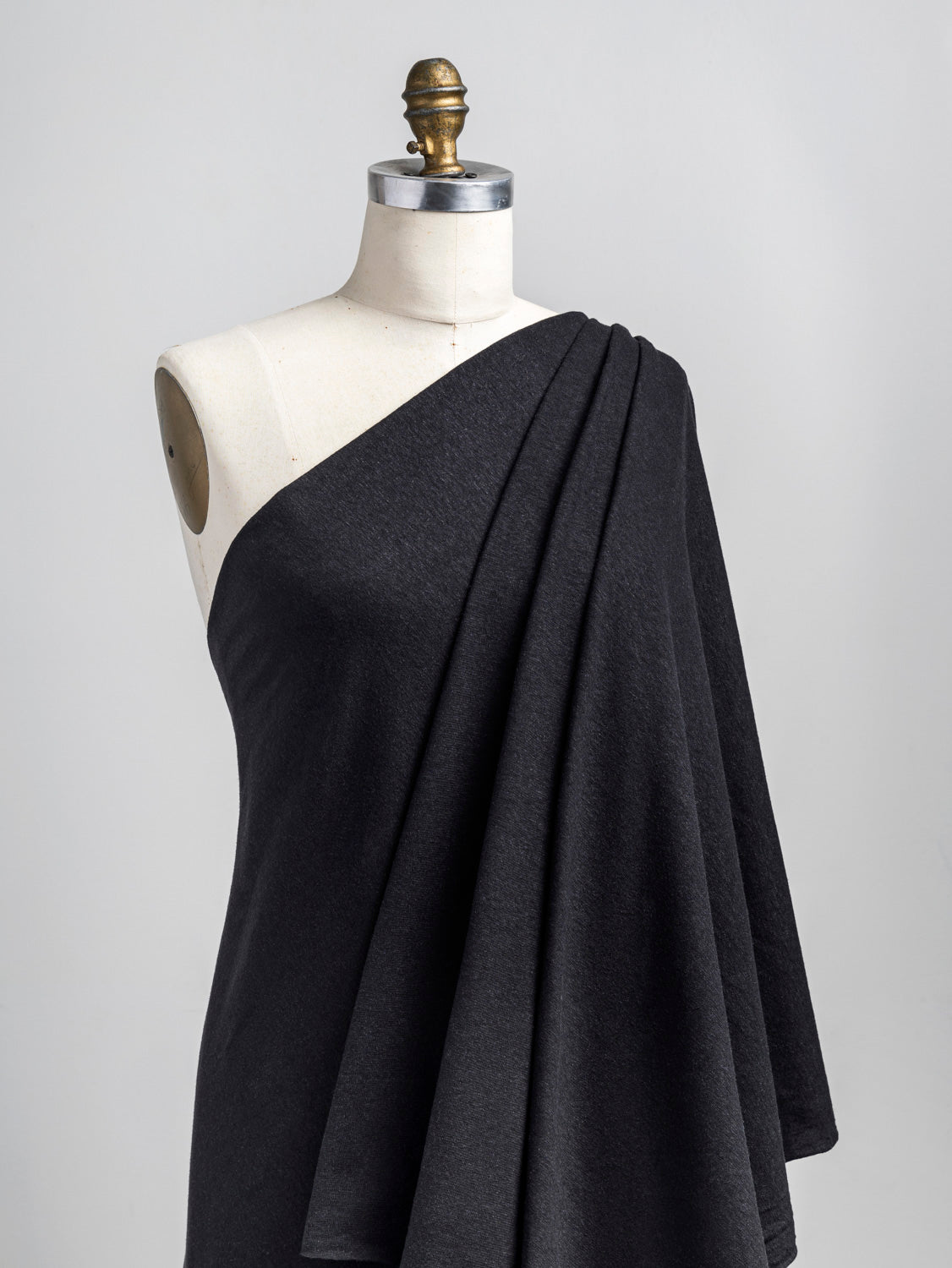 Hemp Organic Cotton Jersey Knit - Black | Core Fabrics
