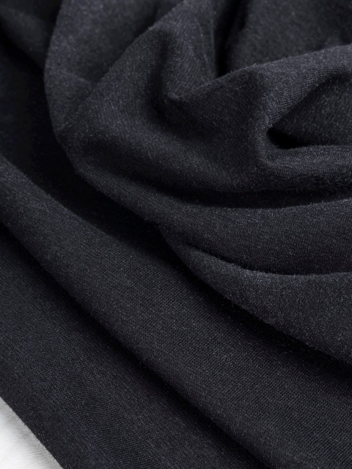 Hemp Organic Cotton Jersey Knit - Black | Core Fabrics