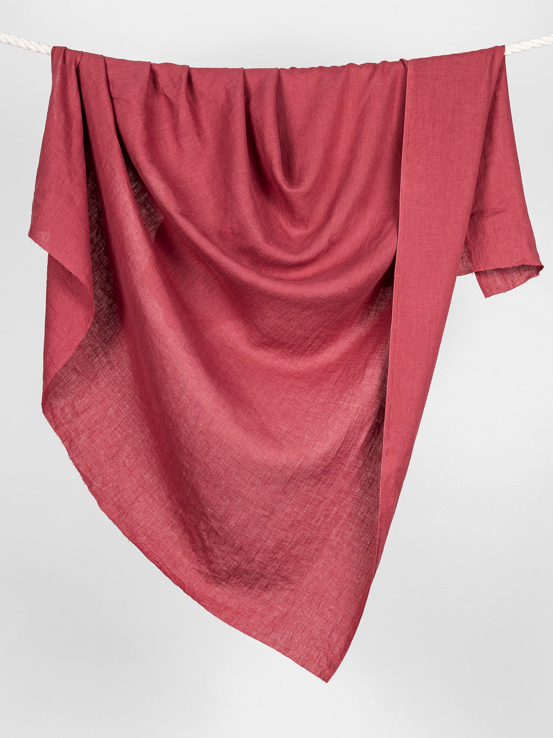 Midweight European Linen - Hibiscus | Core Fabrics