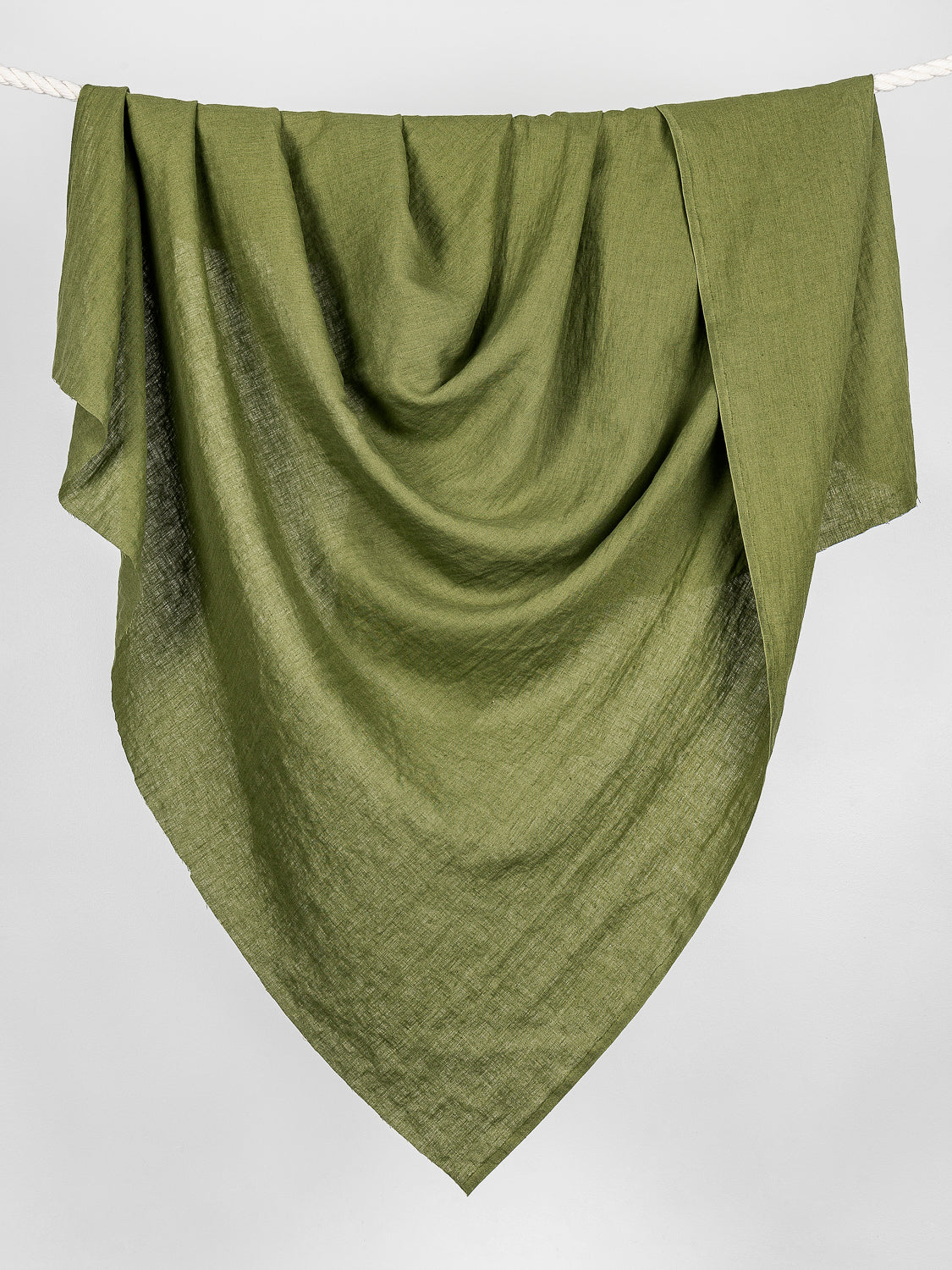 Midweight European Linen - Olive Green | Core Fabrics