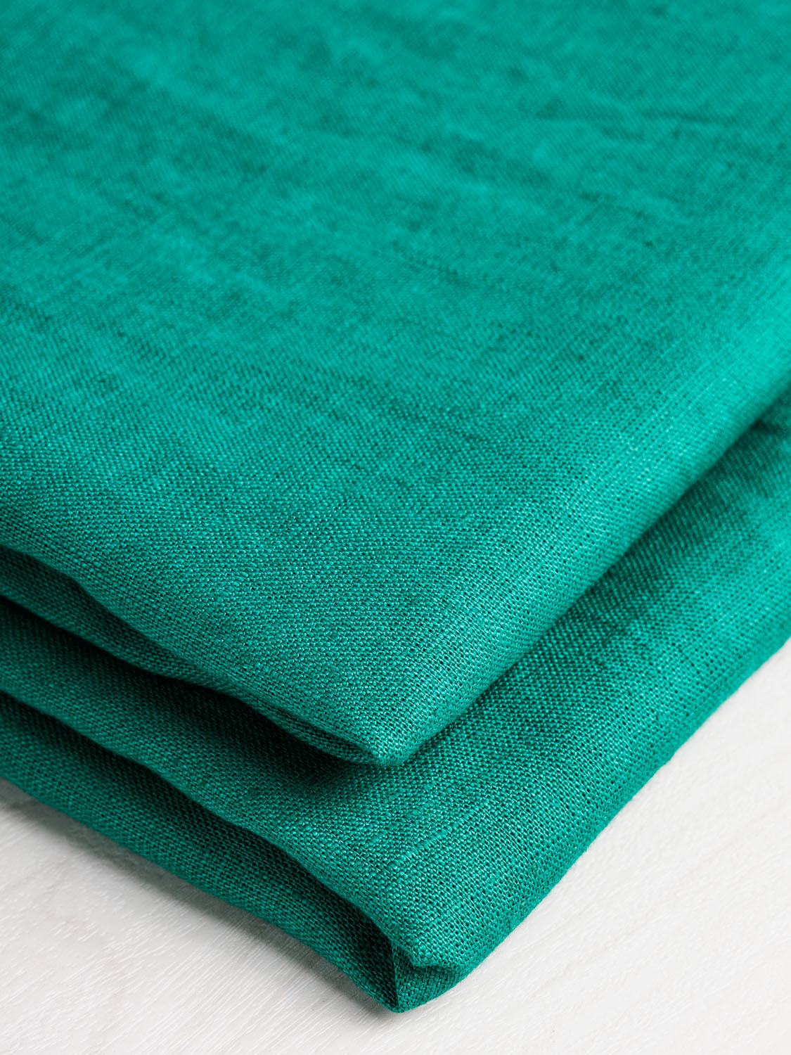 Midweight European Linen - Emerald Green | Core Fabrics